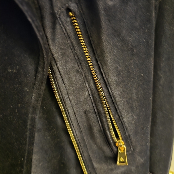 Ralph Lauren Velvet Moto Jacket - Picture 7 of 12